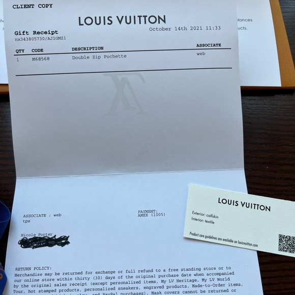 Authentic Louis Vuitton Double-Zip Pochette in Black Monogram Empreinte … - Picture 3 of 14